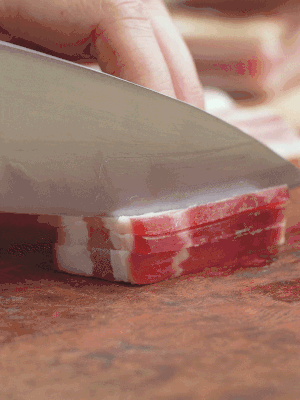 金字淡咸肉切絲。
